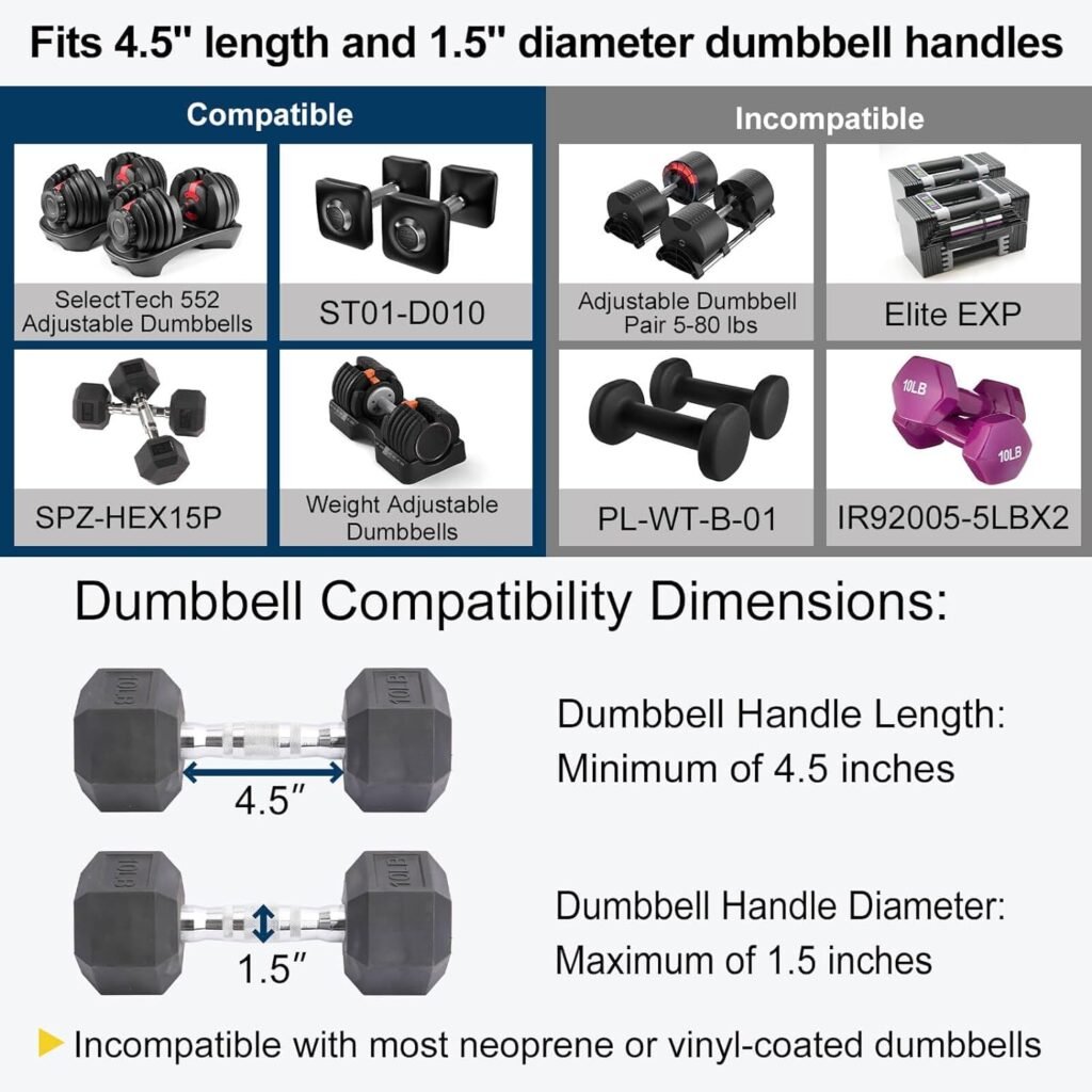 AltitudeCraft Dumbbell Barbell Converter Set, Transform Dumbbells Into a Complete Home Gym - Versatile Adjustable Weight for Full Body Workouts
