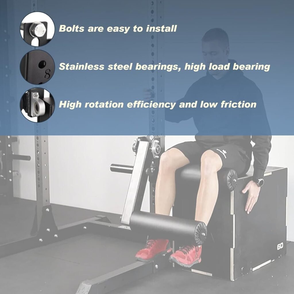 AUPRACT Seated Leg Extension and Curl Machine for Effective Leg Muscle Training,Adjustable Leg Extension Attachment,Leg Extensions Fitness Equipment Accessories