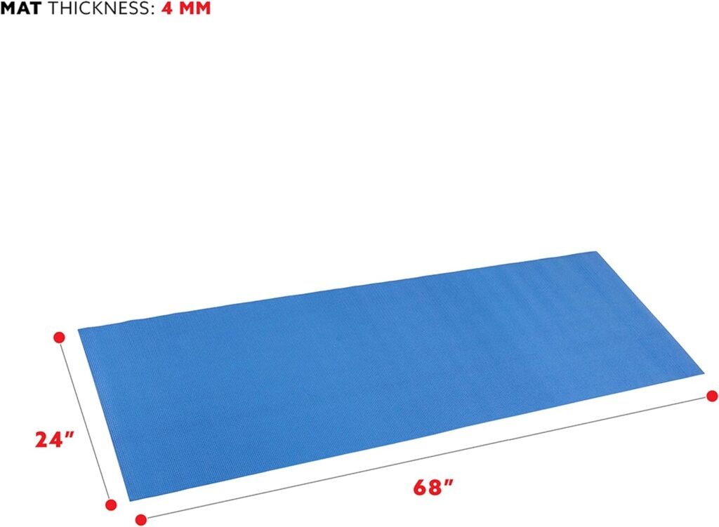 Sunny Health and Fitness Yoga Mat (Blue)