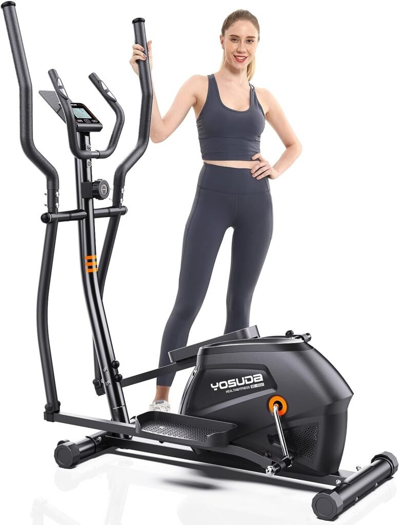 YOSUDA Pro Cardio Climber Stepping Elliptical Machine, 3 in 1 Elliptical, Total Body Fitness Cross Trainer with Hyper-Quiet Magnetic Drive System, 16 Resistance Levels, LCD Monitor  iPad Mount