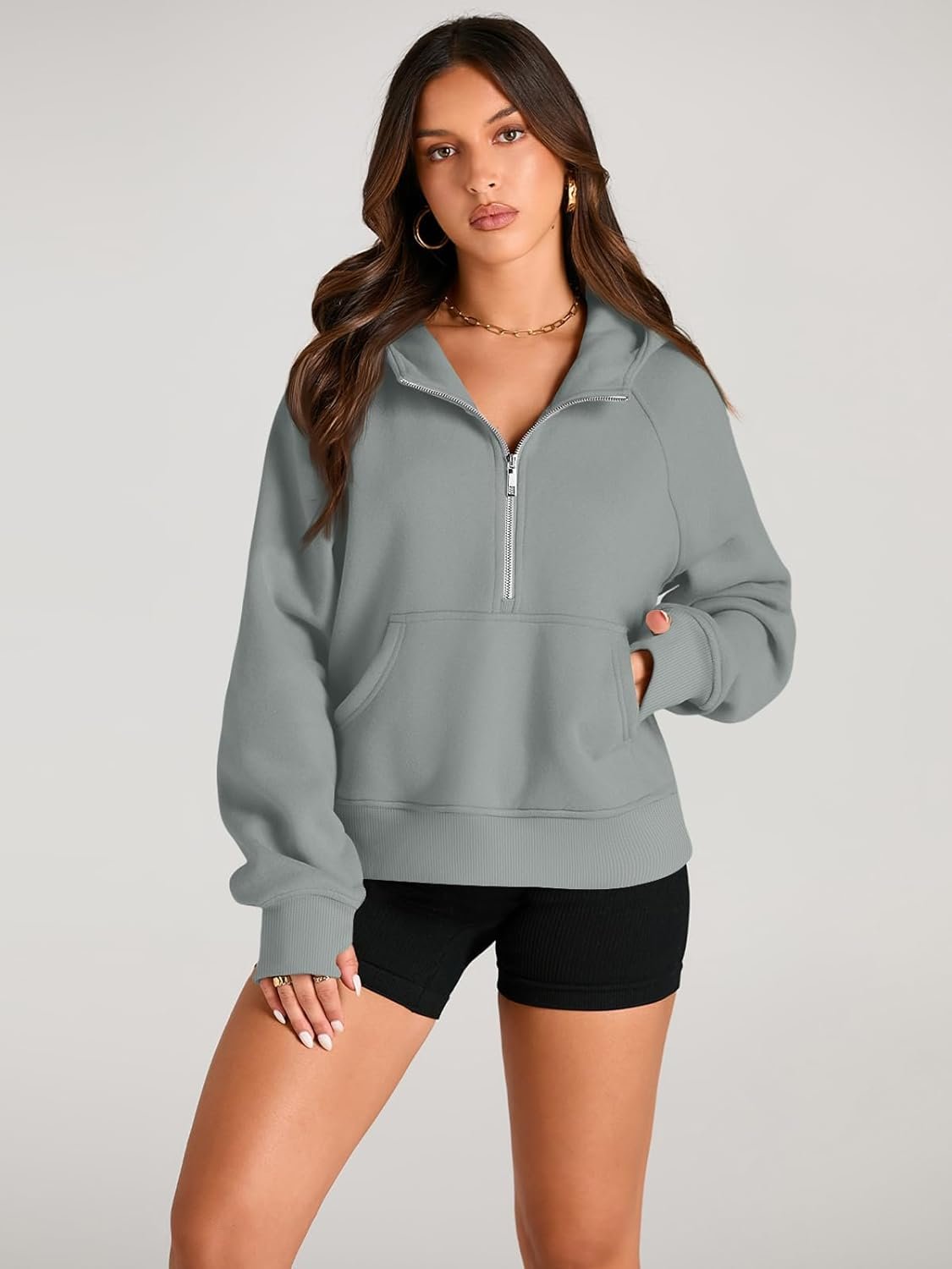 AUTOMET Half Zip Sweatshirts Cropped Hoodies Fleece Womens Quarter Zip Up Pullover Sweaters Fall Outfits 2024 Winter Clothes Review