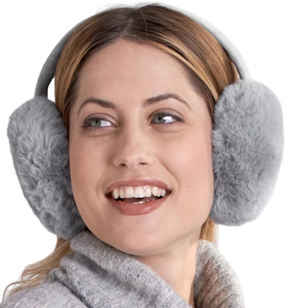 Brook + Bay Fleece Ear Muffs - Cozy  Foldable Earmuffs - Winter Ear Warmers for Women - Soft  Warm Ear Muffs for Women