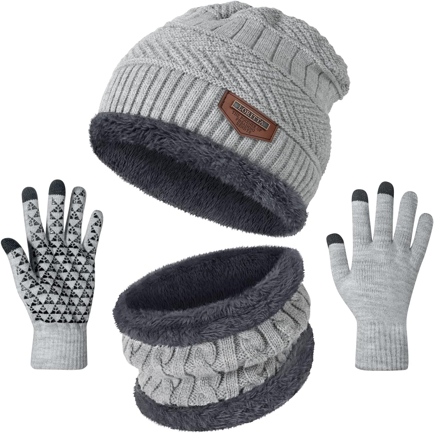Winter Beanie Hats Scarf Gloves Set Review